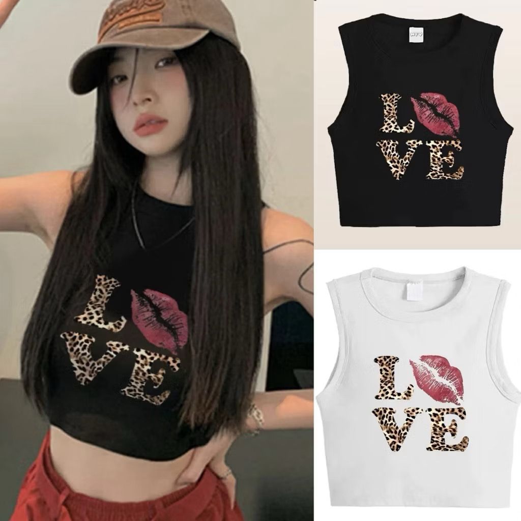 RCS  - tanktop wanita hitam pink atasan wanita croptop y2k baju wanita stylish kekinian