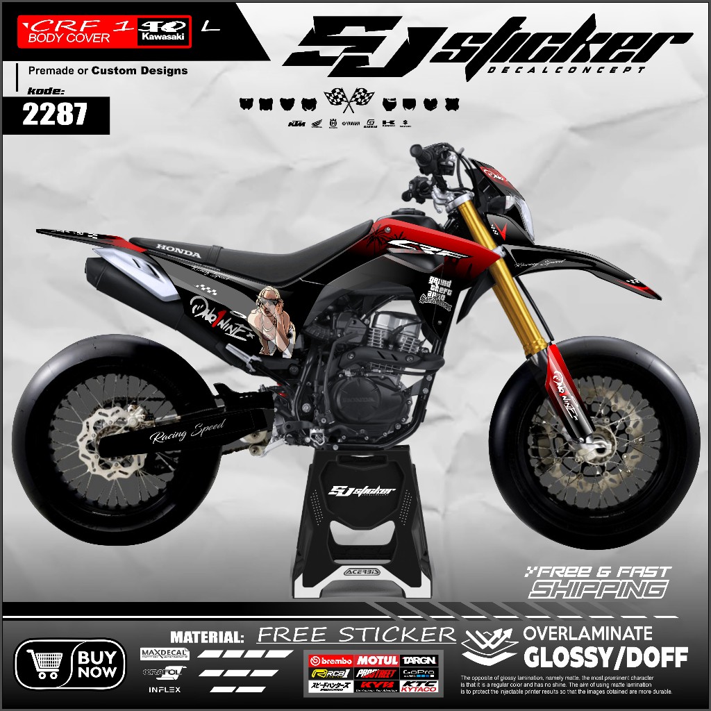 2287 DECAL CRF 150 KEREN/ DECAL CRF MERAH/DECAL CRF 150 FULL BODY