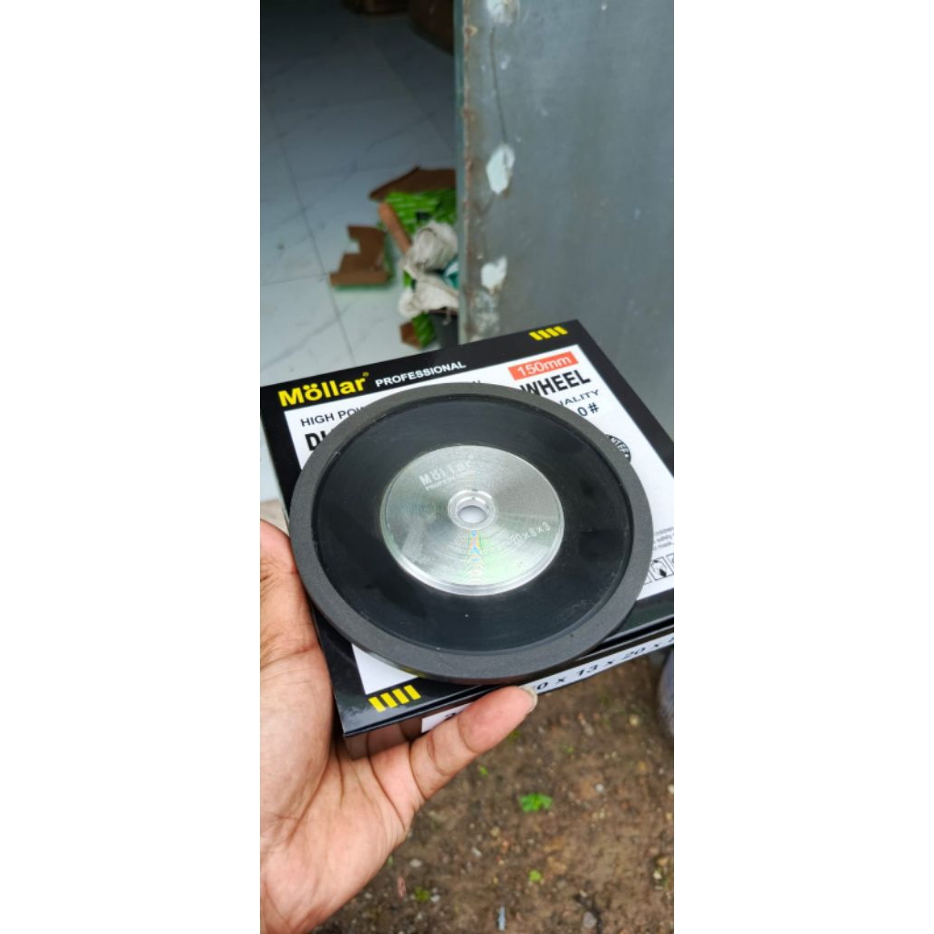 Limaukuit_Space Diamond Wheel Pengasah Mata Pisau Ketam Tct Mollar 6 Inch Grit 240