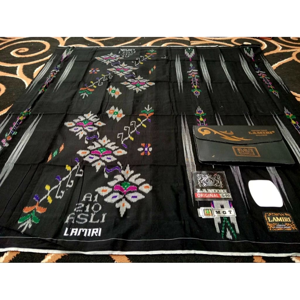 SARUNG LAMIRI SONGKET MGT S90 SUTERA HALUS DEWASA JAHIT TENGAH