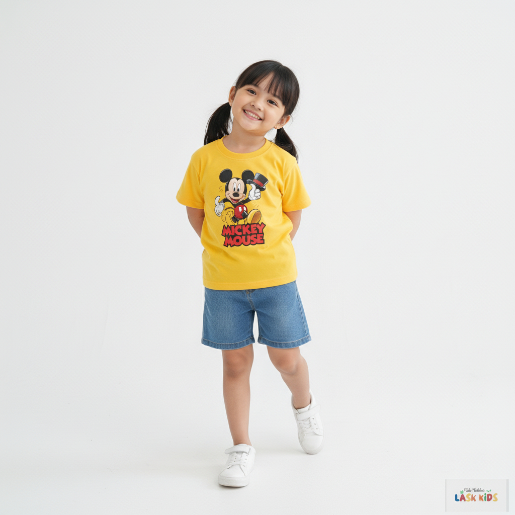 Lask Kids Kaos Anak MICKEY MOUSE Putih