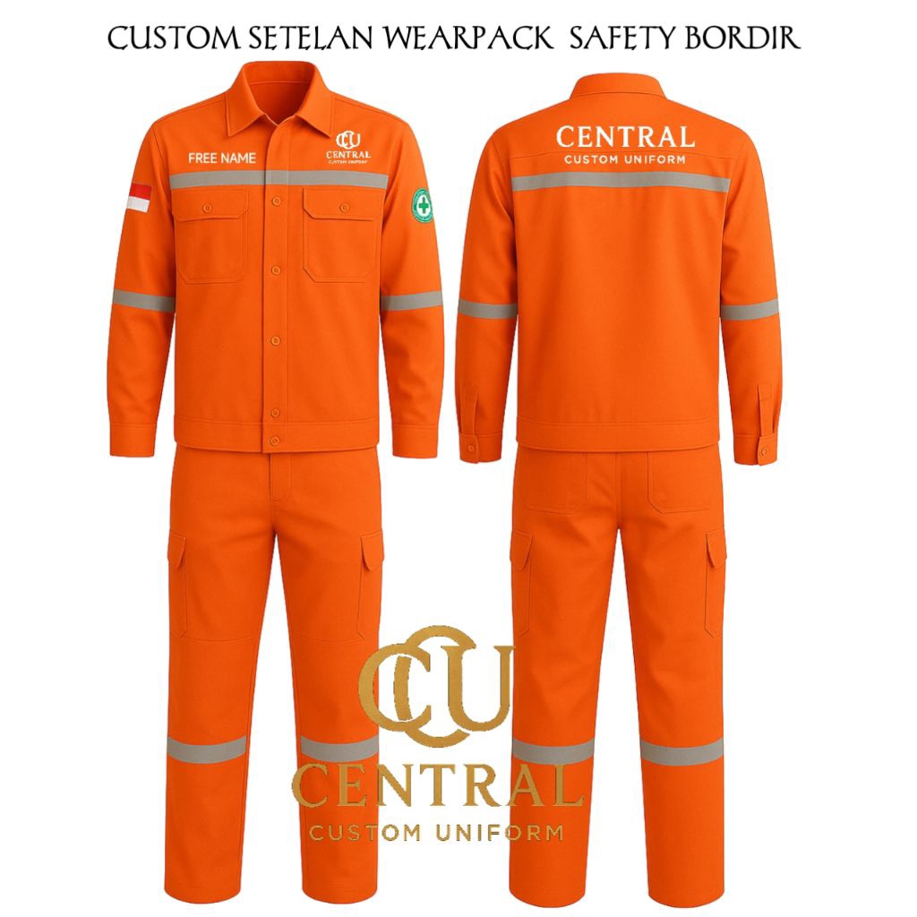 Wearpack , Custom wearpack bordir , Wearpack stelan , Wearpack safety