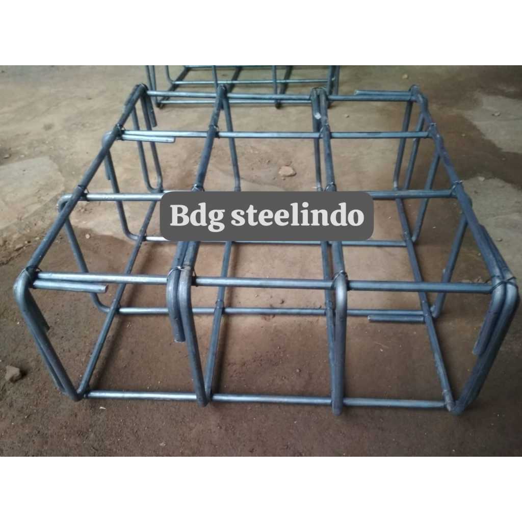 Besi Fondasi Cakar Ayam Ukuran 50 x 50 Besi 8 mm & besi 12 mm / Pondasi Rangka 5x5