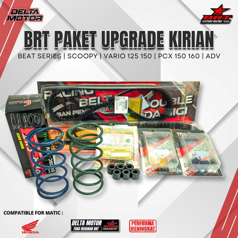 PAKET UPGRADE KIRIAN CVT BRT VARIO 110 125 150 BEAT FI SCOOPY 2021 BEAT KARBU BEAT DELUXE