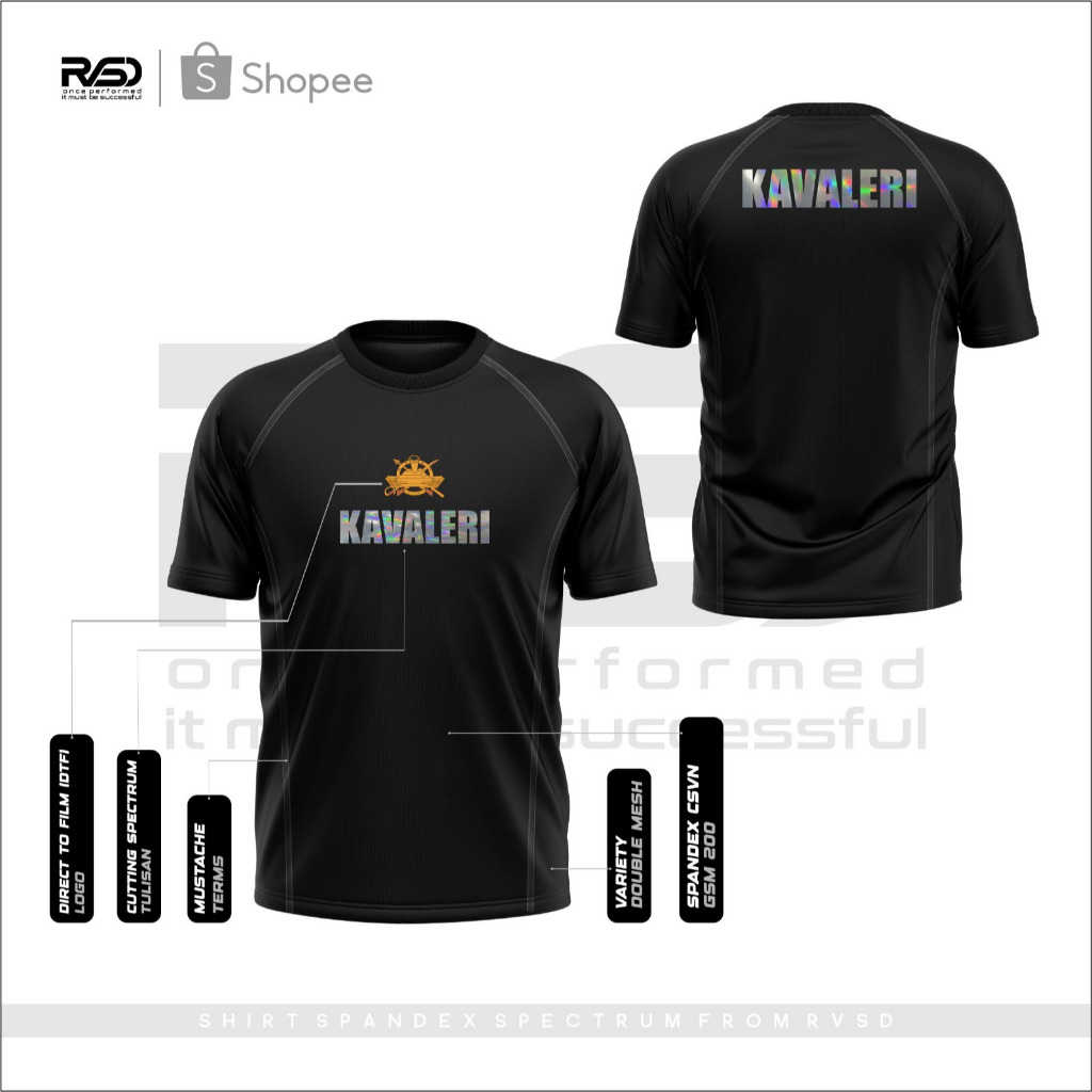KAOS KAVALERI / KAOS JERSEY KAVALERI FULL SPANDEX CUTTING SPECTRUM