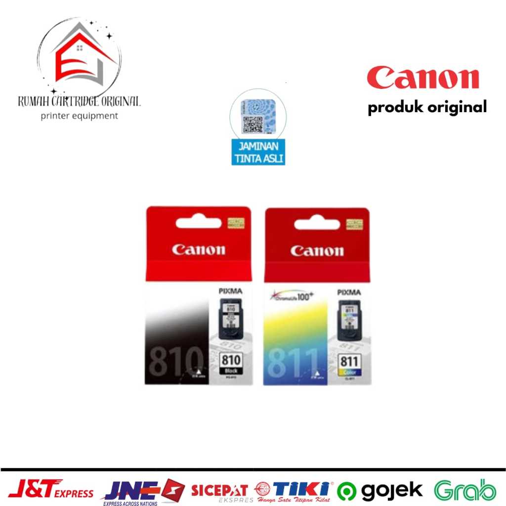 Tinta Cartridge Canon 810 Black & 811 Color Original