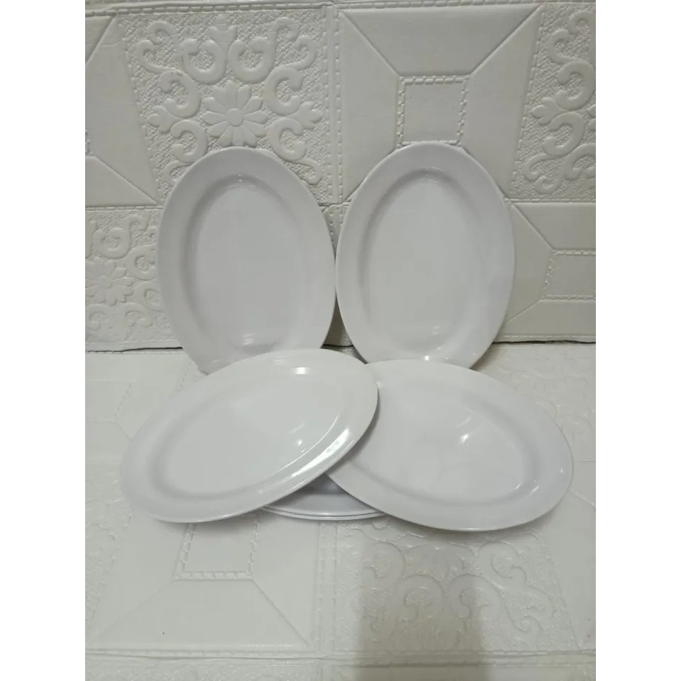 Piring Oval Putih 12 Inch / Piring Oval Putih 9 Inch / Piring Saji Oval / Piring Makan Putih / Pirin