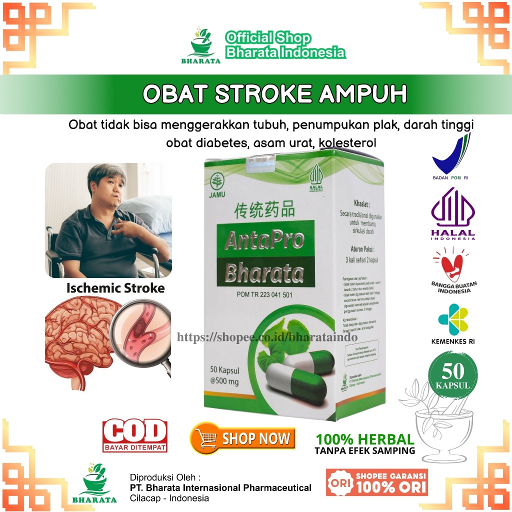Obat Stroke Paling Ampuh ANTAPRO Bharata DRIVAGO BHARATA CORDEPRO Bharata PAKET Original