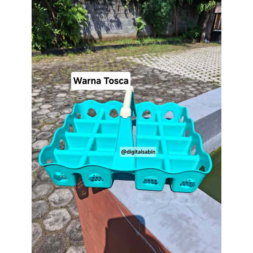 Rak Aqua Gelas 12 dan 16 lubang / Rak Aqua Gelas Warna