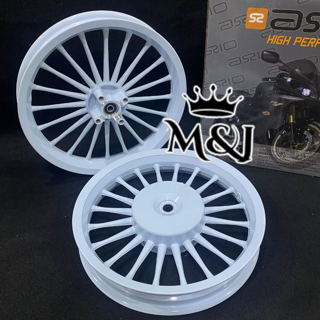 VELG RACING AXIO MIO, VARIO ,BEAT UKURAN 185 X 215 RING 14 SET DEPAN BELAKANG