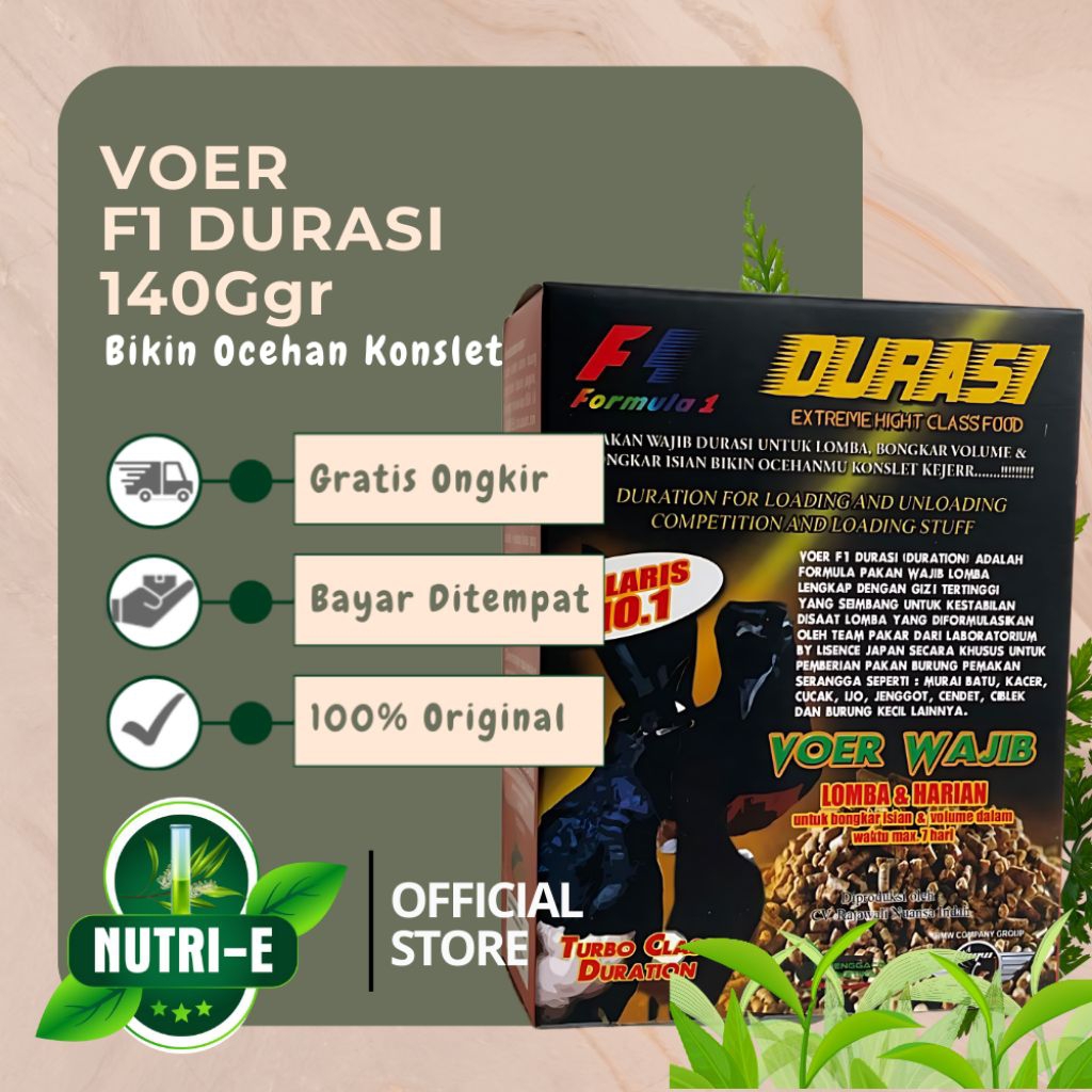 Voer F1 Durasi Pakan Wajib Lomba Burung Murai semakin Fighter dan Gacor