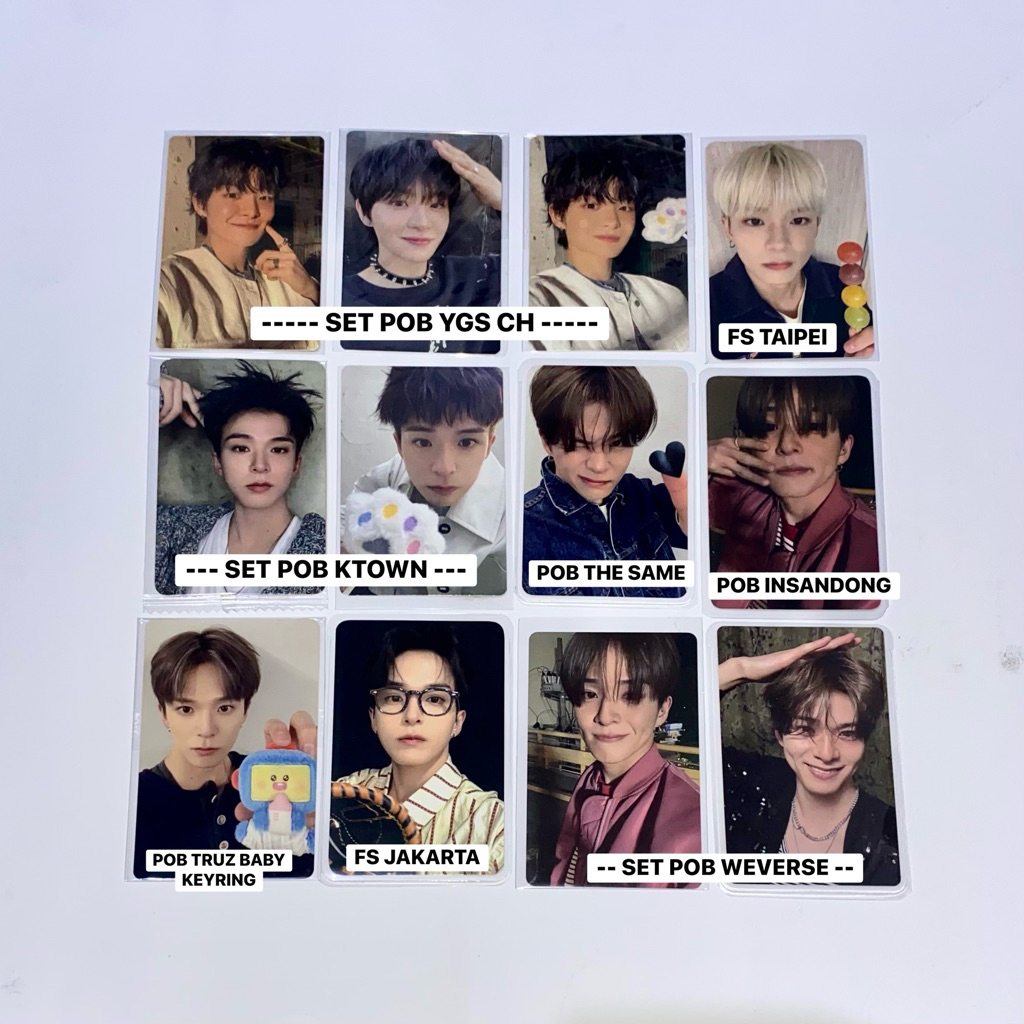 PHOTOCARD TREASURE ASAHI FS JAKARTA, POB ASAHI PLEASURE KTOWN, ASAHI POB THE SAME, POB ASAHI WEVERSE