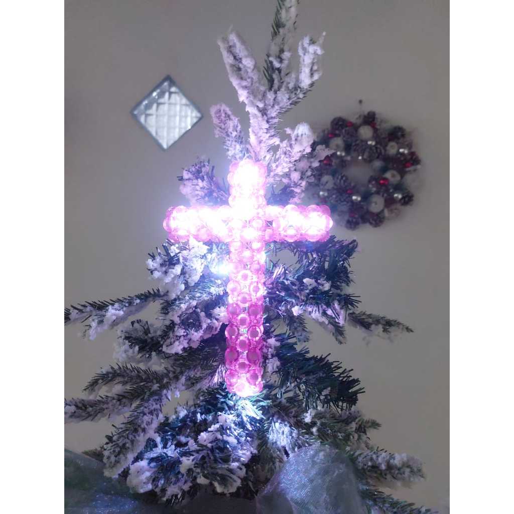 Hiasan Natal Salib lampu