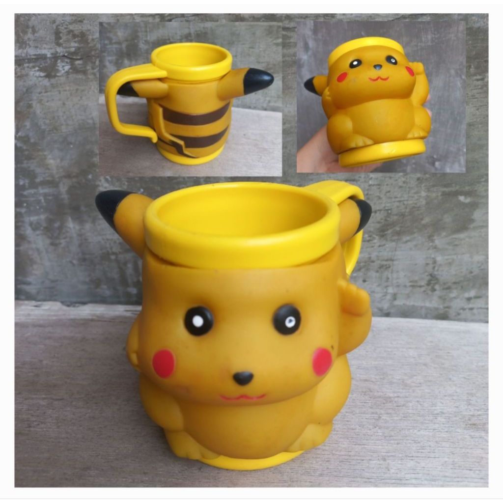 Mug Gelas cangkir Pokemon Pikachu Vintage Jadul