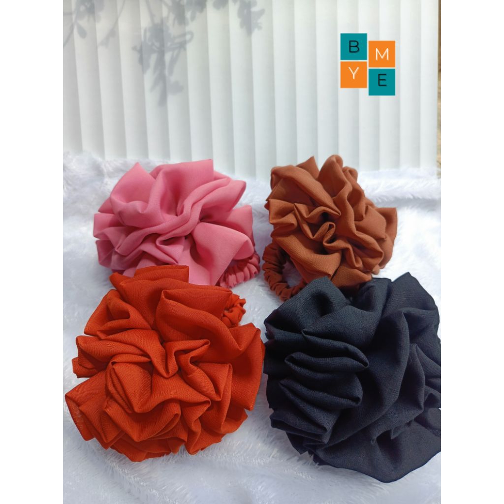 Scrunchie Cepol jumbo mawar/cepolan hijab jumbo mawar