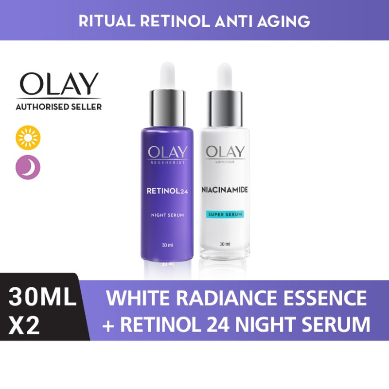 [Bundle] Olay White Radiance Essence 30 ml + Retinol Serum 30 ml