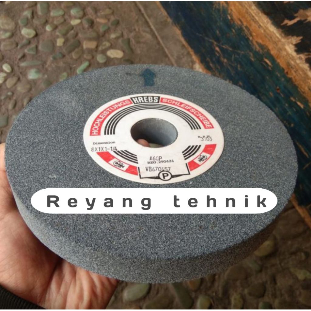 Batu Gurinda KREBS 8 x 1 x 1-1/4 Grinding Wheel 8 Inch