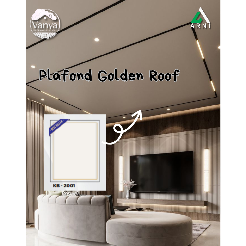 [GR] PVC Plafon 3 Meter | Motif Minimalis & Elegan | Anti Rayap & Tahan Lama