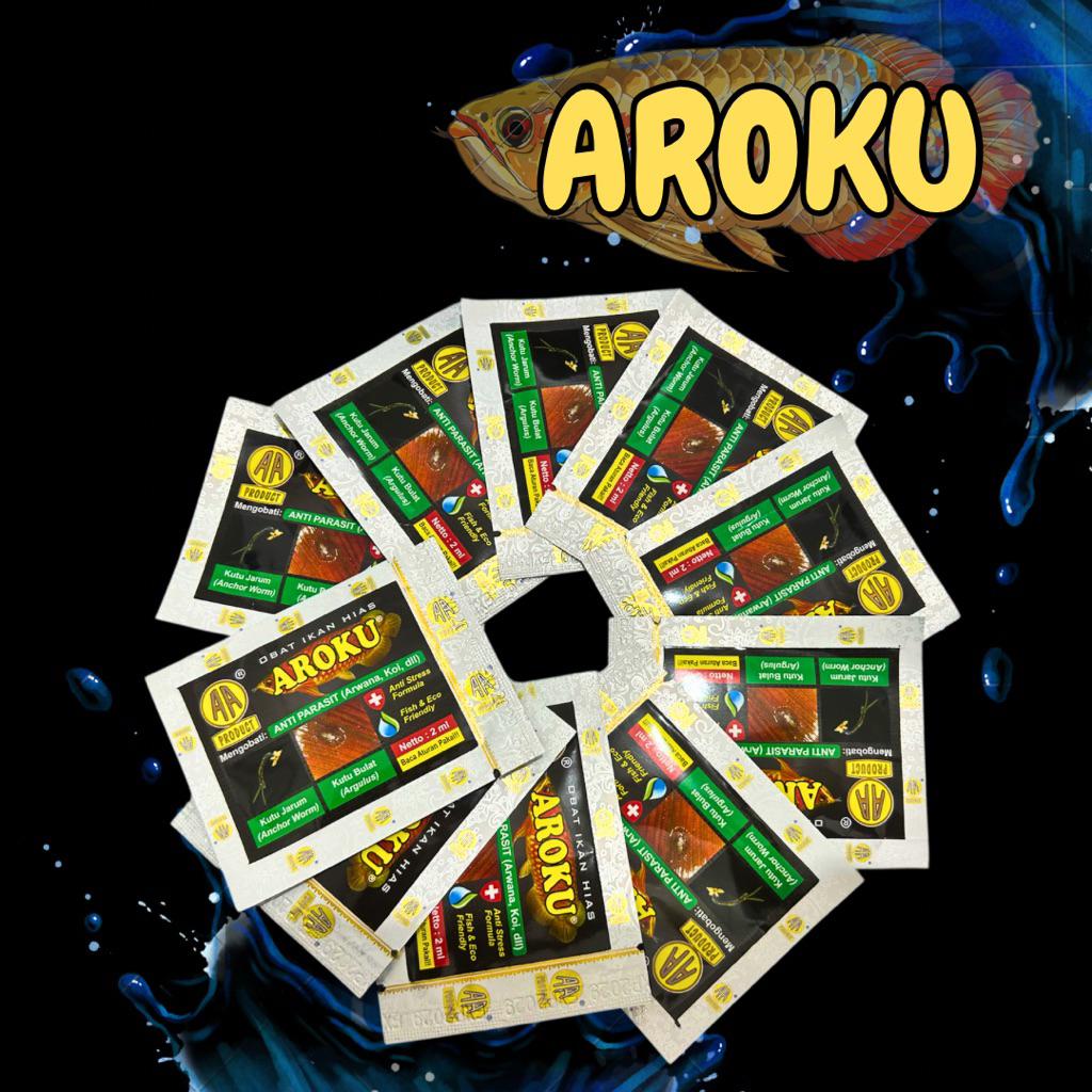 AROKU 2ML OBAT IKAN HIAS AQUARIUM ANTI PARASIT DAN KUTU AA PRODUCT