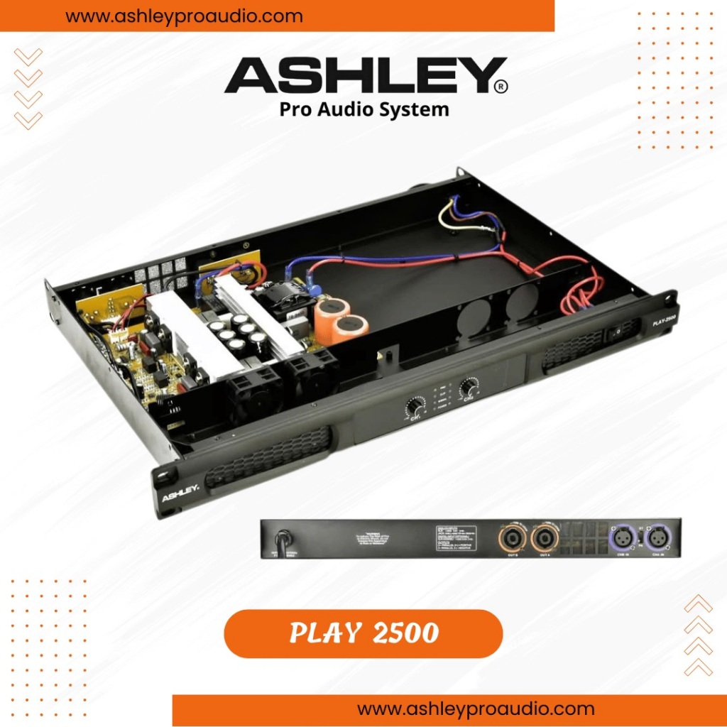 Power ashley play 2500 power amplifier profesional 1000 watt