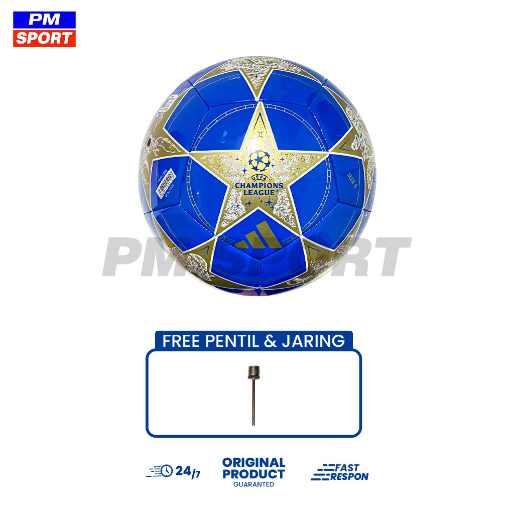 BOLA SEPAK SOCCER BALL ADIDAS UCL CLUB MATCH BALL REPLICA JP1535 SIZE 5 ORIGINAL