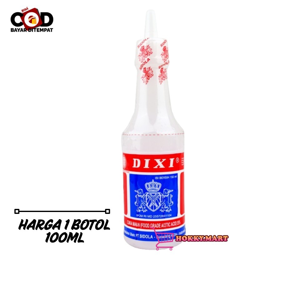 (HOKKY)Cuka Dixi Sidola 100ml Cuka Masak Cuka Dapur Cuka Putih White Vinegar Pelengkap Rasa Asam Seg
