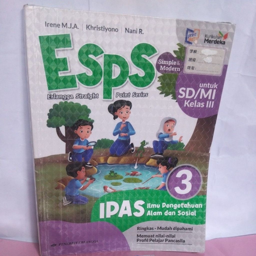 Esps IPAS Erlangga SD/MI Kelas 3,III