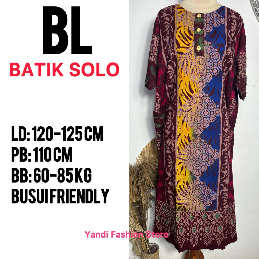 BL BATIK SOLO ORI DASTER XL KANCING 3 LD 120-125 CM