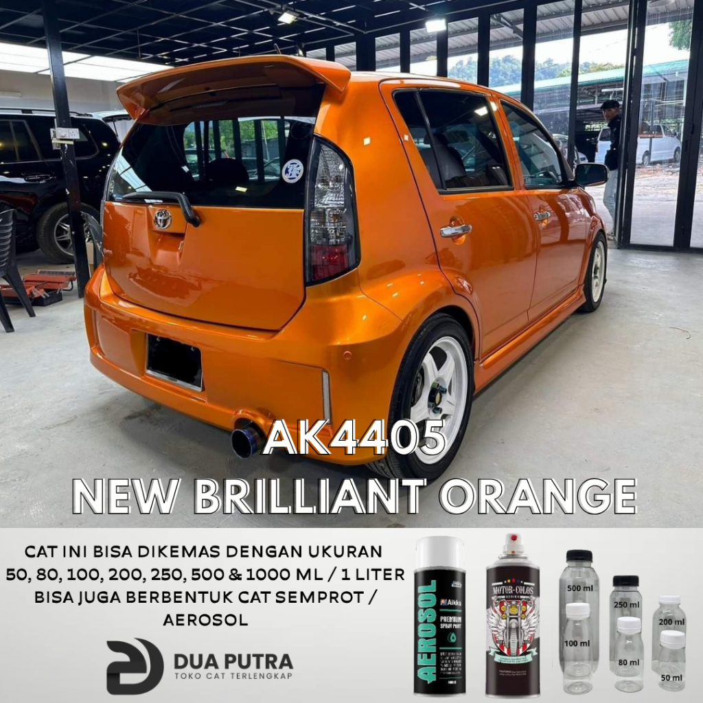 Cat PU Polyurethane AIKKA AK4405 New Brilliant Orange / Cat Mobil / Cat Motor / Cat Duco