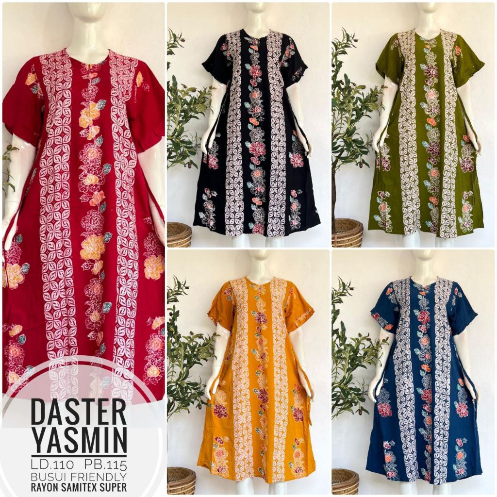 Daster anyelir yasmin LD 110 115 cm rayon candi mekar samitex mahda tulip Nagita tisa rosa dress umb