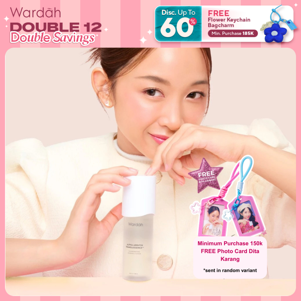 WARDAH Alpha Arbutin Translussence Illuminating Essence Toner Mencerahkan Kulit Menghilangkan Dark S