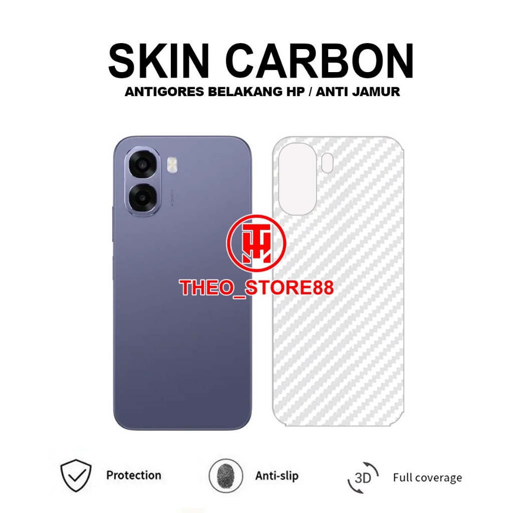 OPPO A6T PRO OPPO A6S OPPO A6 OPPO A6T OPPO A6X OPPO A6 PRO GARSKIN CARBON ANTI JAMUR ANTIGORES BELA