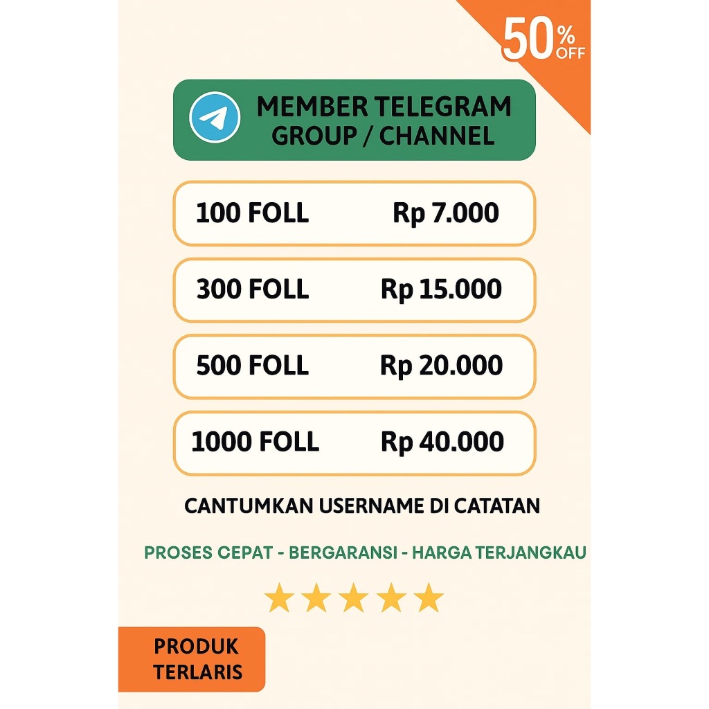 PROMO MEMBER TELEGRAM REAL PERMANEN ANTI DROP PROSES CEPAT DAN MURAH BERGARANSI PENGIKUT GROUP CHANN