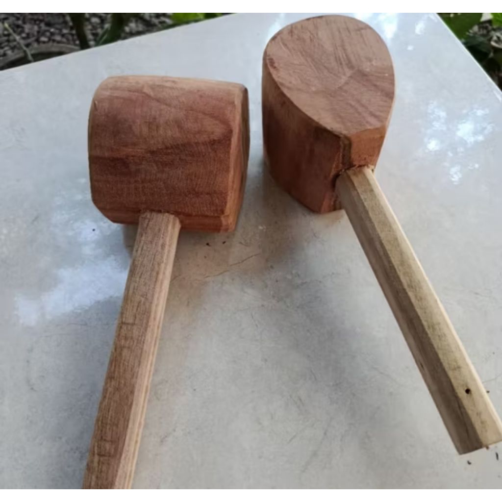 PALU KAYU BESAR KRUPUK JENGKOL EMPING MAHAT PAHAT UKIR KAYU