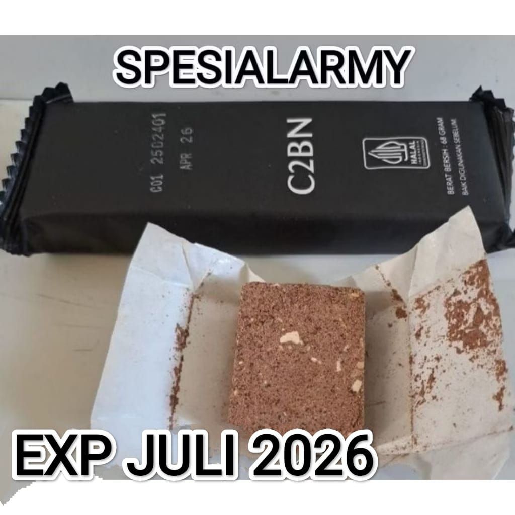 RANSUM C2BN COKLAT BALOK  MAkANAN TNI PER 1 PCS EXP JULI  2026