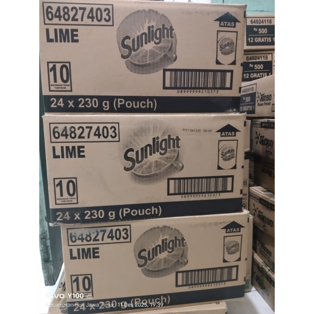 Sunlight 1 karton kemasan 5000an 230g isi 24pcs