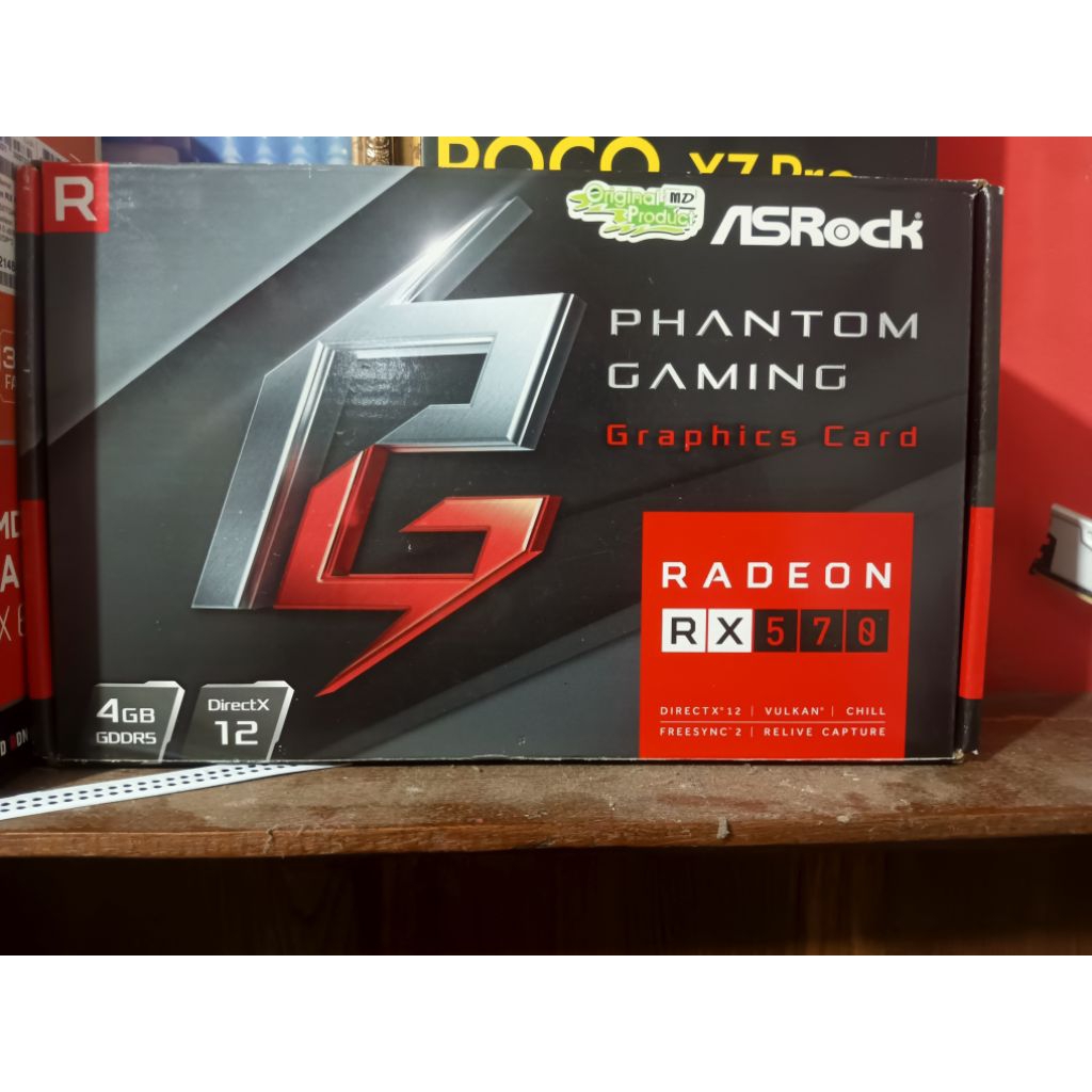VGA ASRock phantom gaming RX 570 4gb