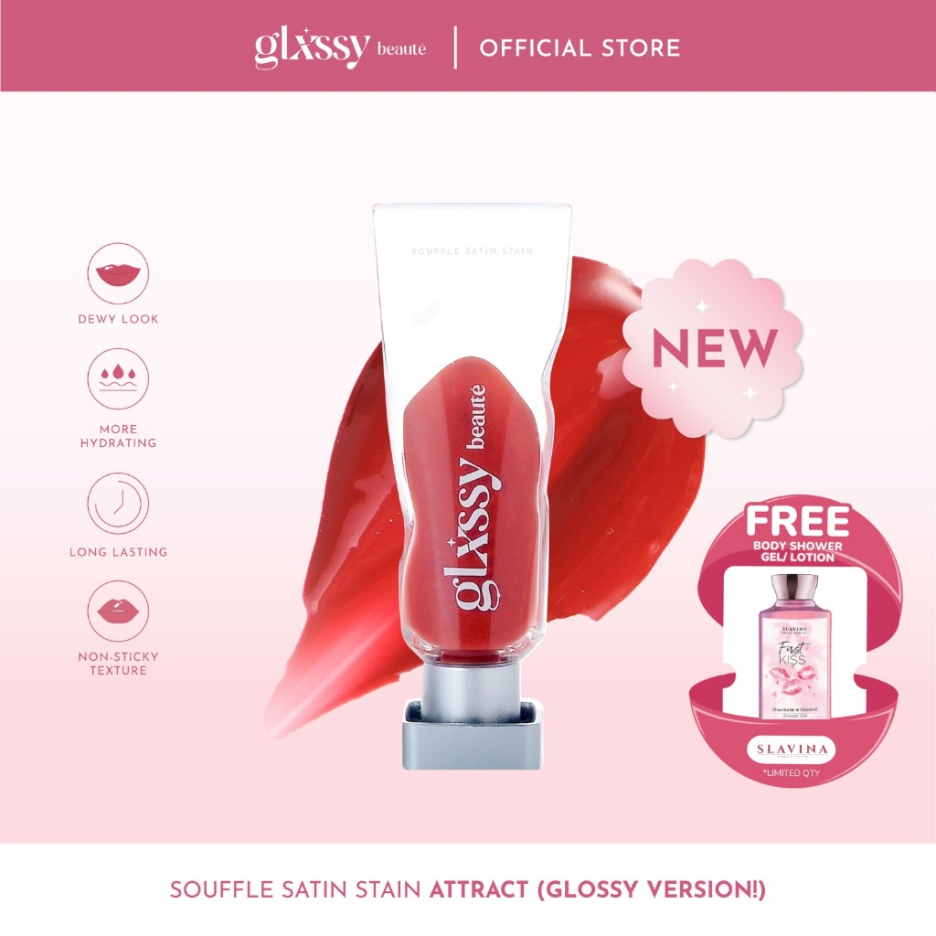 Glxssy Beaute Souffle Satin Stain Attract - Lip Tint