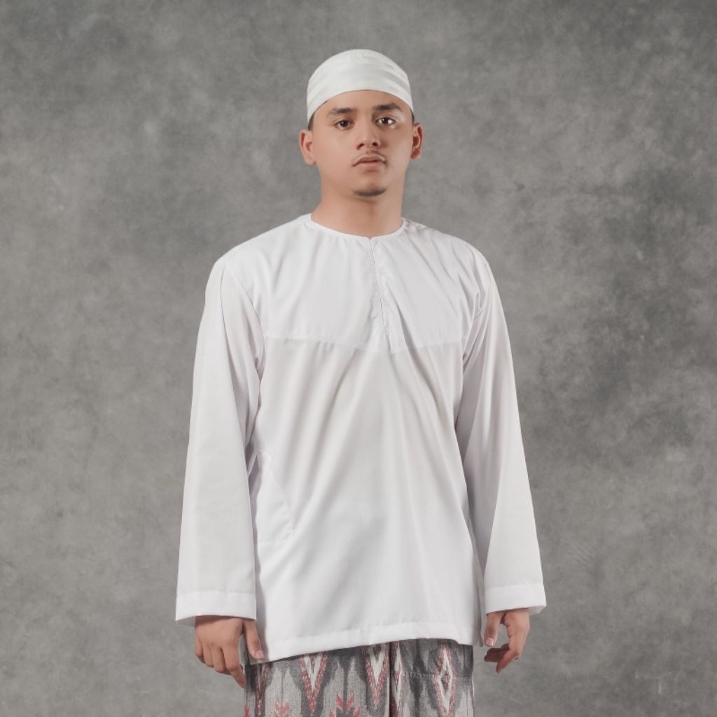 Baju koko Taqwa Abudabi DALWA lengan panjang | abudobi tanpa kerah | Takwa dobby tanpa Kerah