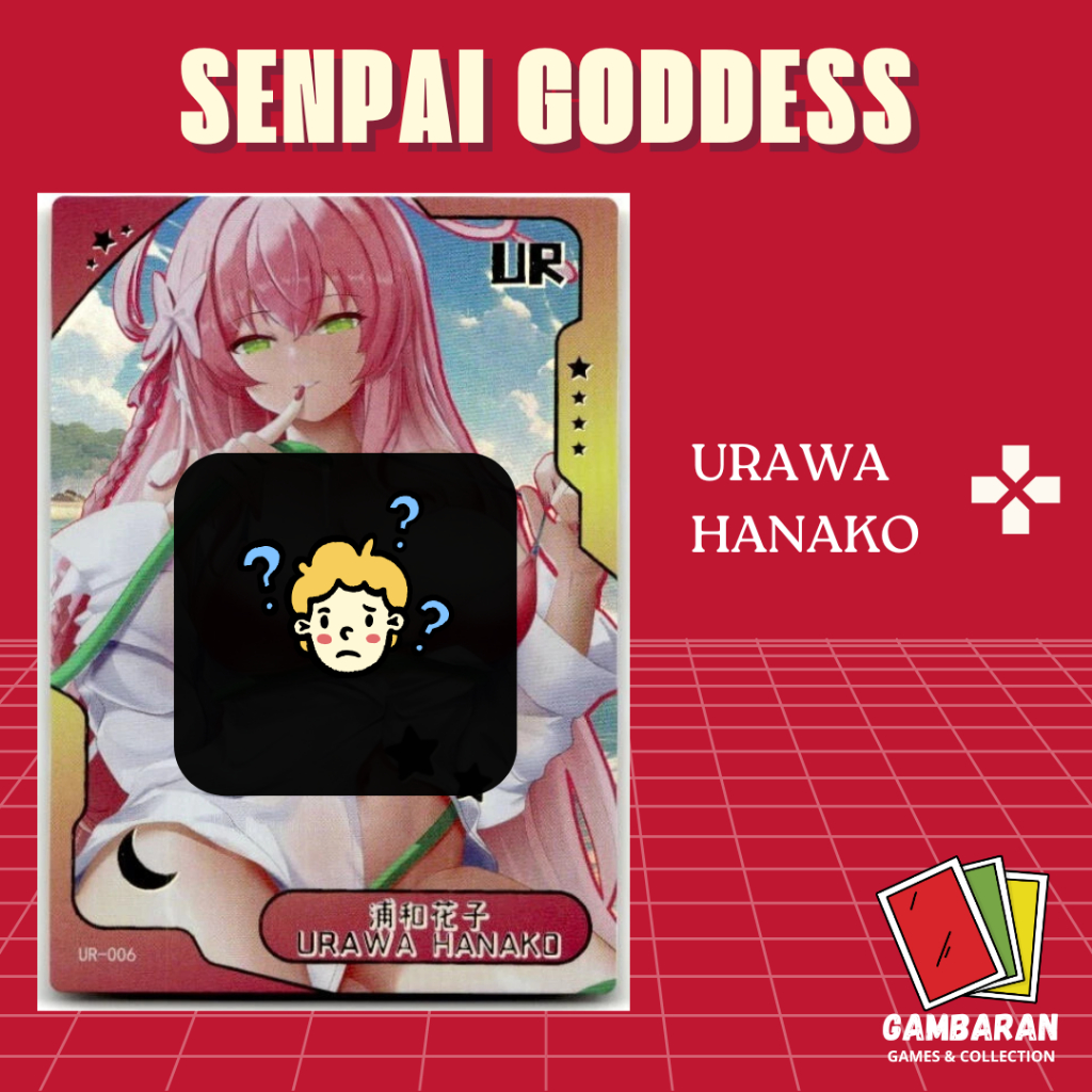 Urawa Hanako 006 UR Senpai Goddess Haven CCG Collection Kartu Waifu Goddess Story
