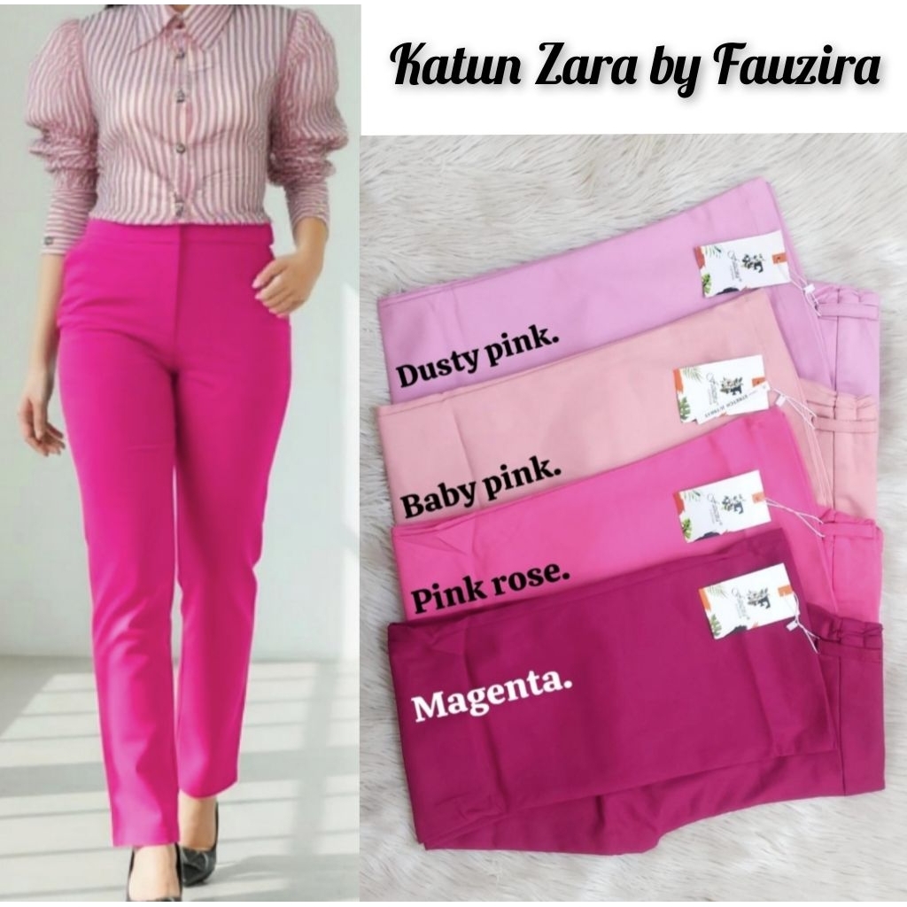 CELANA FAUZIRA KATUN  ZARA PREMIUM || FAUZIRA PANTS || CELANA PANJANG KATUN WANITA || BAGGY PANTS