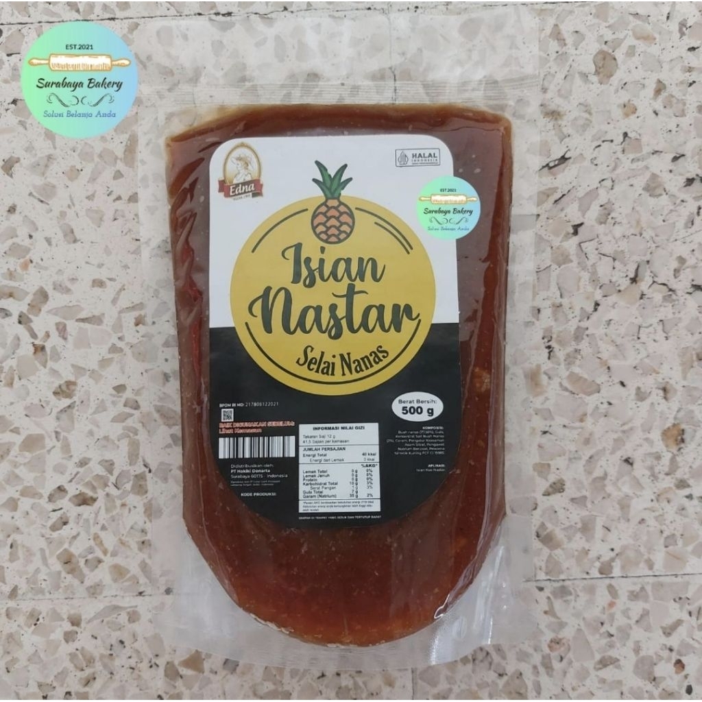 Selai Nanas isian Nastar Edna 500Gr
