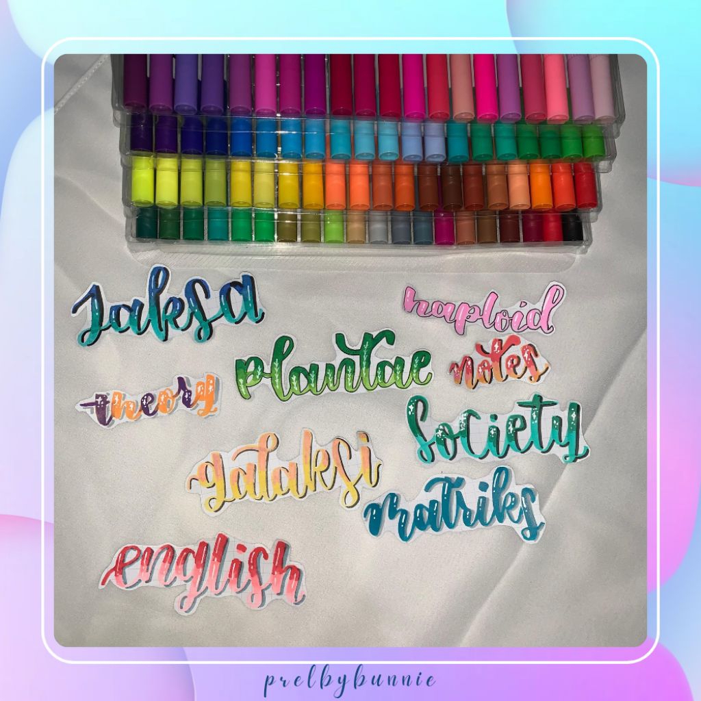 Jasa Tulis Header/Lettering Aesthetic