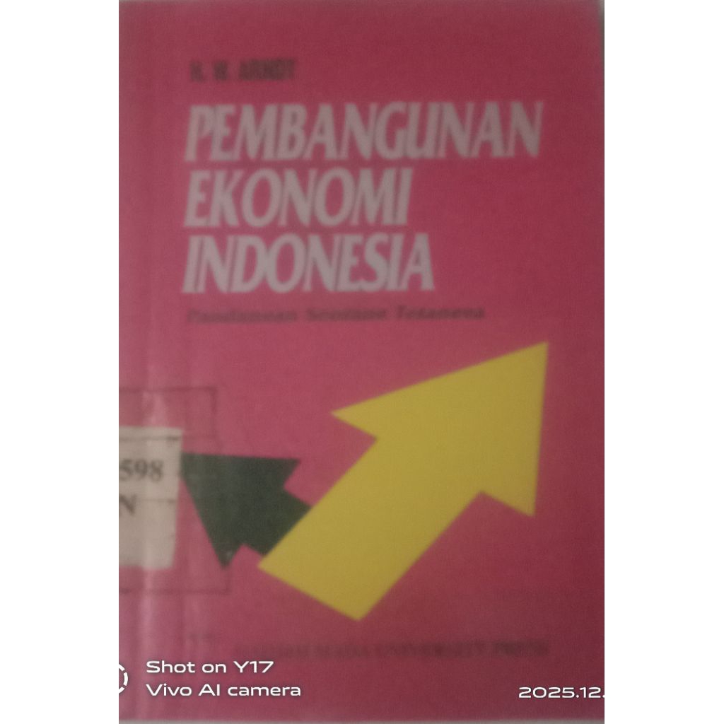 BUKU PEMBANGUNAN EKONOMI INDONESIA BEKAS ORIGINAL