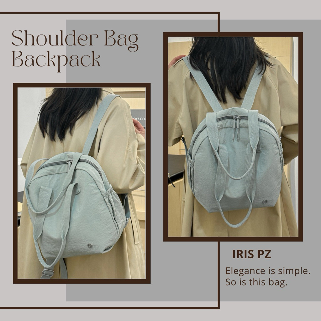 Yuesite Iris Medium Shoulder Bag & Backpack Original Tas Sandang dan Ransel Anti Air
