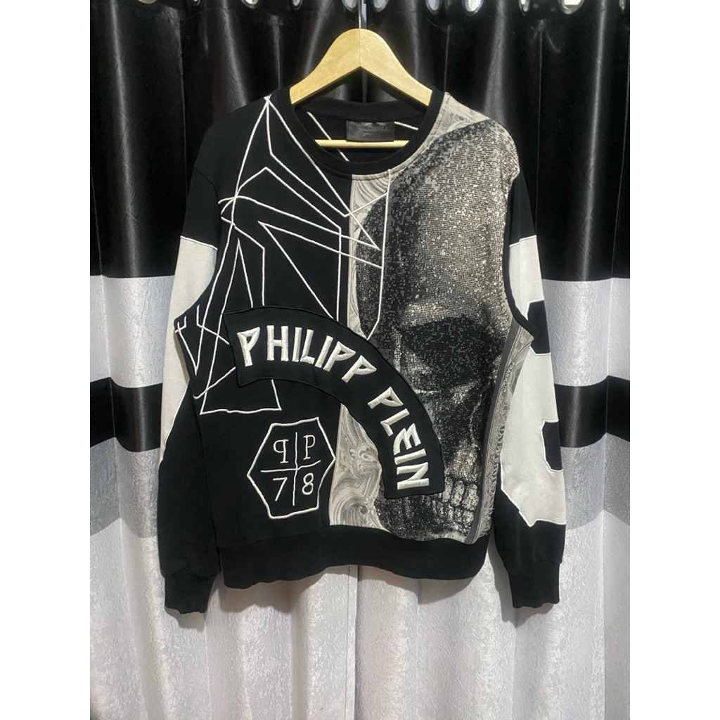 philipp plein pp78pp homme skull crewneck