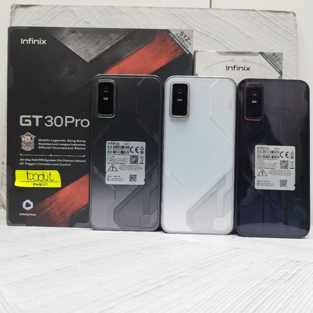 Infinix GT 30 Pro 5G 12/512GB 8/256GB Handphone Second Bekas Fullset