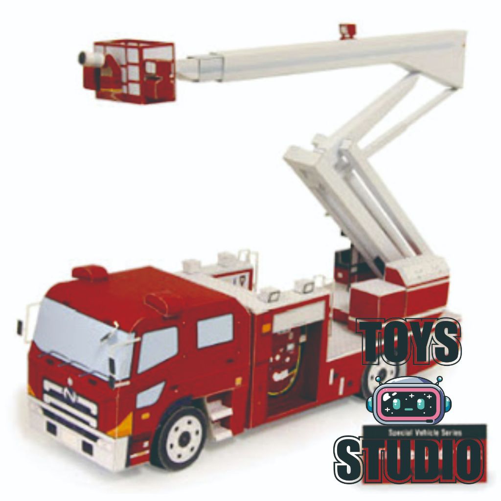 Template Papercraft Model Mobil Pemadam