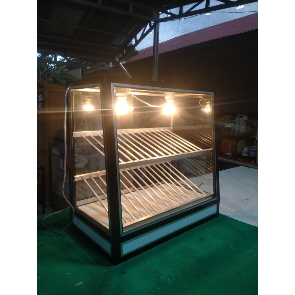 Etalase KFC/ayam geprek jumbo (free packing kayu)