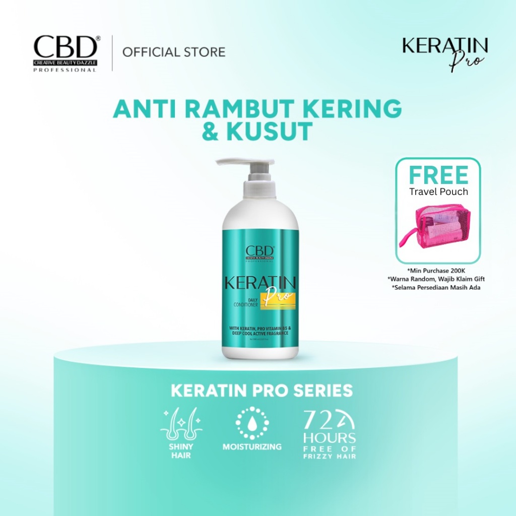 CBD Professional Keratin Pro Daily Conditioner 1000ml | Perawatan untuk rambut anti kering dan kusut